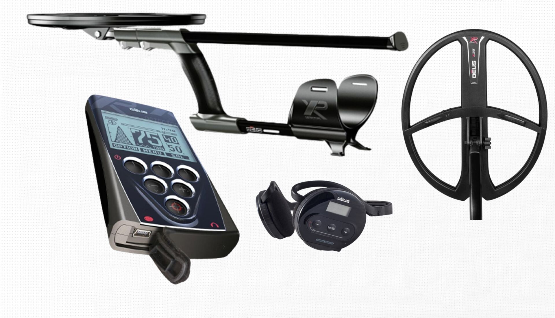 Deus 34x28cm X35 Başlık, WS4 Kulaklık, Ana Kontrol Ünitesi