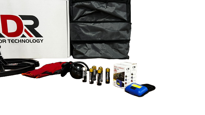 Rdr Deep Pro Dedektör Çanta Pointer tepe Lambası Eldiven Kulaklık Hediye