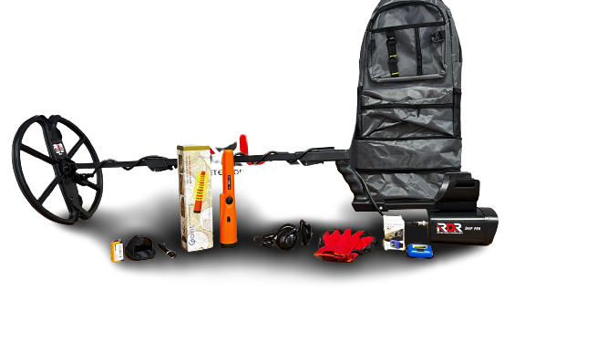 Rdr Deep Pro Dedektör Çanta Pointer tepe Lambası Eldiven Kulaklık Hediye